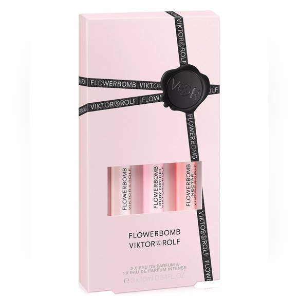 Viktor & Rolf Flowerbomb Rollerball Travel Size Set of 2 0.34 FL OZ - Picture 1 of 2